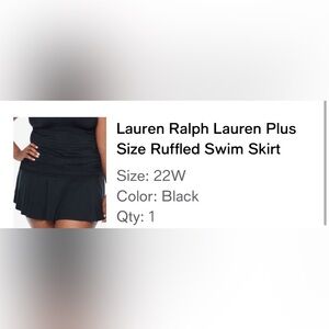 Ralph Lauren ruffled swim skirt